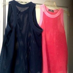 Stella McCartney for adidas sheer tank top us 2-4, S pink blue